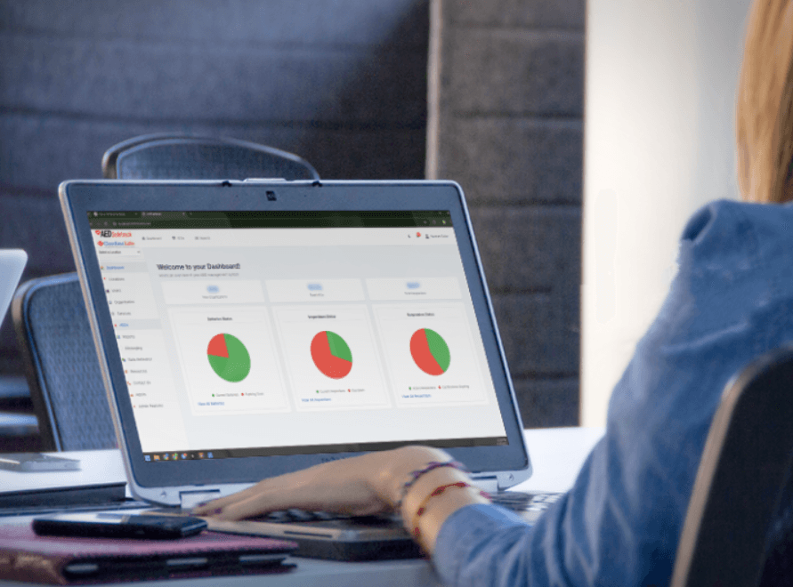 Track and manage your AEDs with our intuitive dashboard